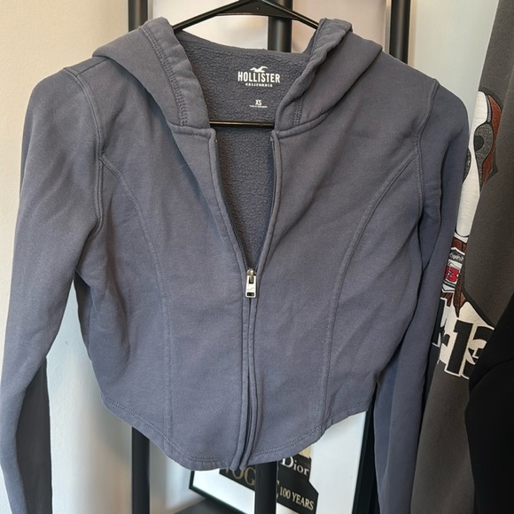 Hollister zip up cropped - Picture 1 of 3